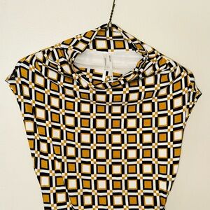 Anthropologie Geometric Patterned Women's Fitted Dress!